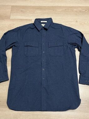 L.L. Bean Chamois Shirt Traditional Fit Button Front Mens Size Large Tall